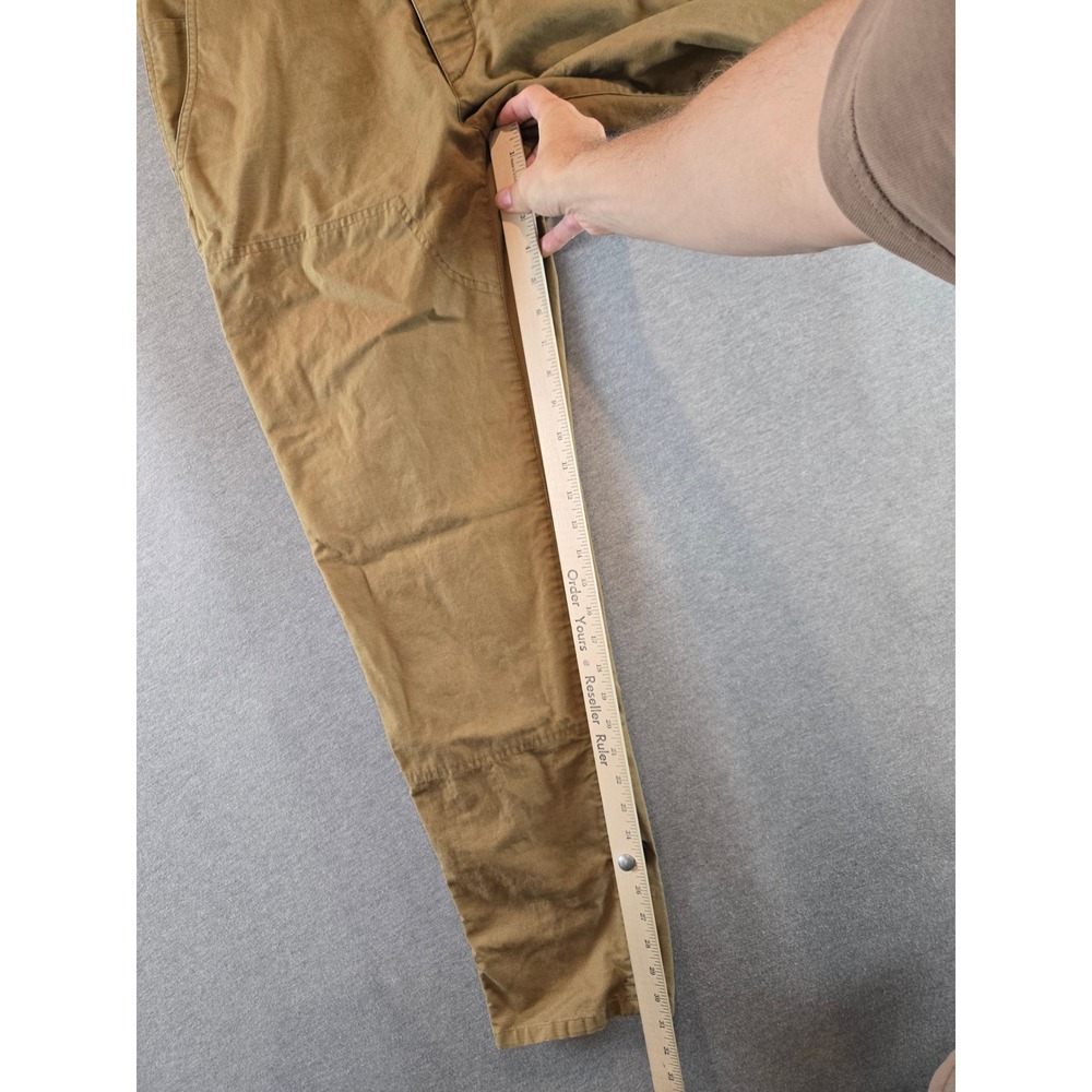 Rag & Bone Carpenter Pants Mens 31 Tan Double Knee Canvas Button Fly Utility - Picture 14 of 16